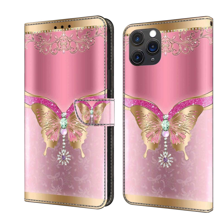 Crystal 3D Shockproof Protective Leather Phone Case, For iPhone 11 Pro Max, For iPhone 11