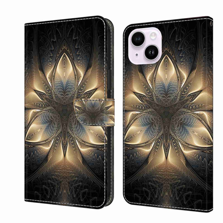 Crystal 3D Shockproof Protective Leather Phone Case, For iPhone 14 Plus, For iPhone 15 Pro Max