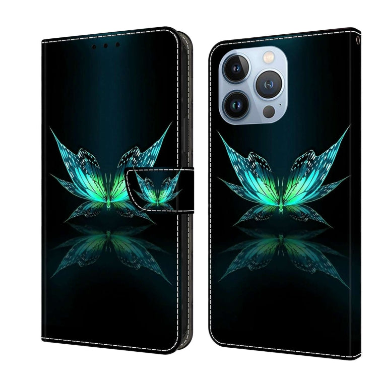 Crystal 3D Shockproof Protective Leather Phone Case, For iPhone 14 Pro Max, For iPhone 15