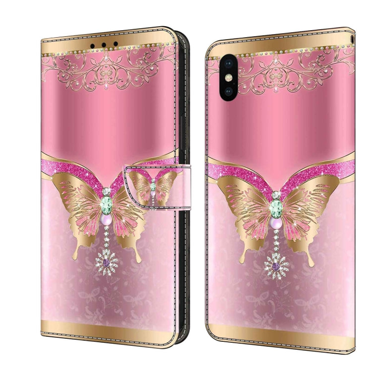 Crystal 3D Shockproof Protective Leather Phone Case, For iPhone 11 Pro, For iPhone X / XS