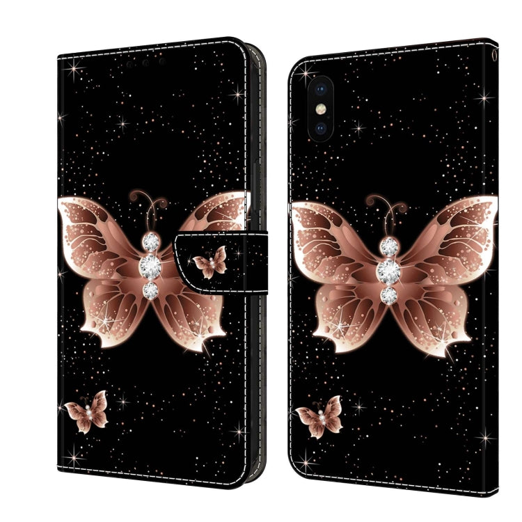 Crystal 3D Shockproof Protective Leather Phone Case, For iPhone 11 Pro, For iPhone X / XS