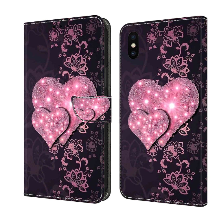Crystal 3D Shockproof Protective Leather Phone Case, For iPhone 11 Pro, For iPhone X / XS