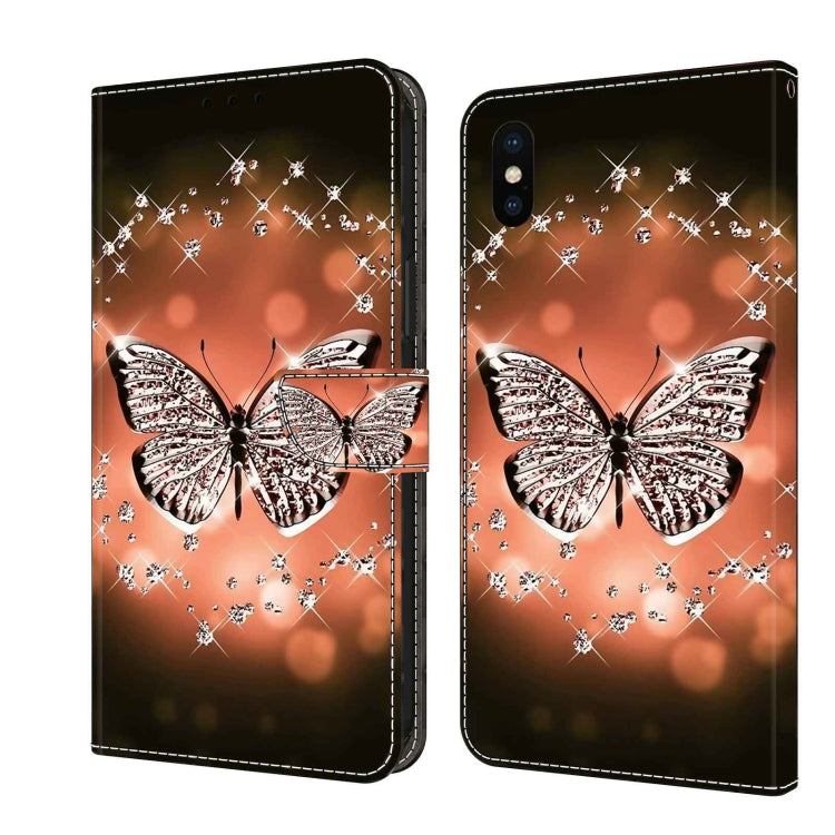 Crystal 3D Shockproof Protective Leather Phone Case, For iPhone 11 Pro, For iPhone X / XS