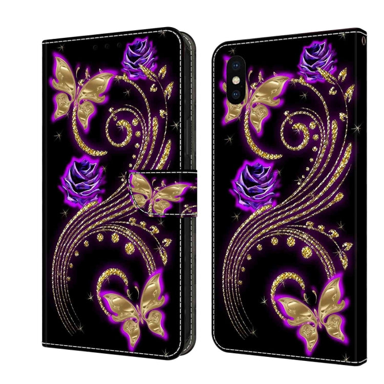 Crystal 3D Shockproof Protective Leather Phone Case, For iPhone 11 Pro, For iPhone X / XS