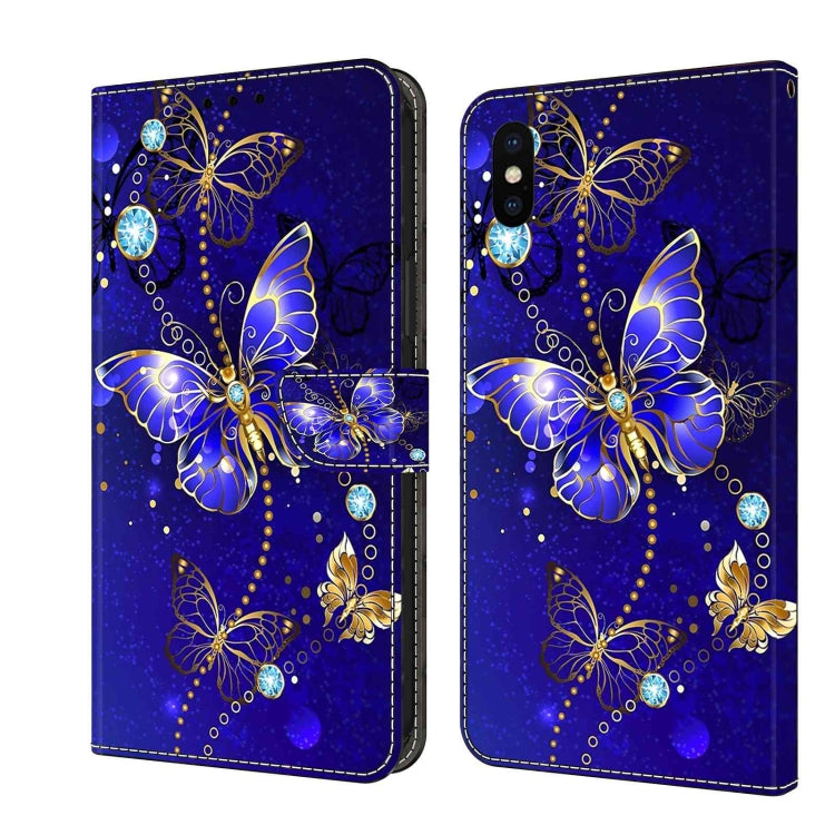 Crystal 3D Shockproof Protective Leather Phone Case, For iPhone 11 Pro, For iPhone X / XS