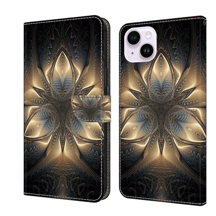 Crystal 3D Shockproof Protective Leather Phone Case, For iPhone 15 Plus, For iPhone 14 Pro