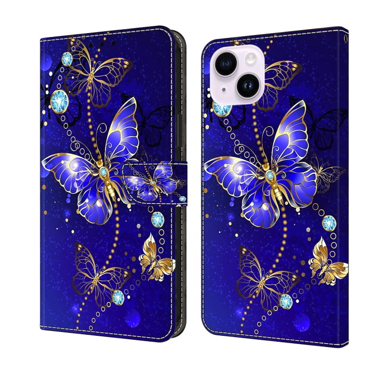 Crystal 3D Shockproof Protective Leather Phone Case, For iPhone 15 Plus, For iPhone 14 Pro