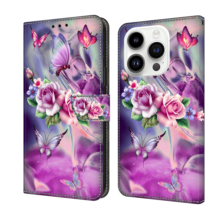 Crystal 3D Shockproof Protective Leather Phone Case, For iPhone 15 Pro, For iPhone 13 / 14