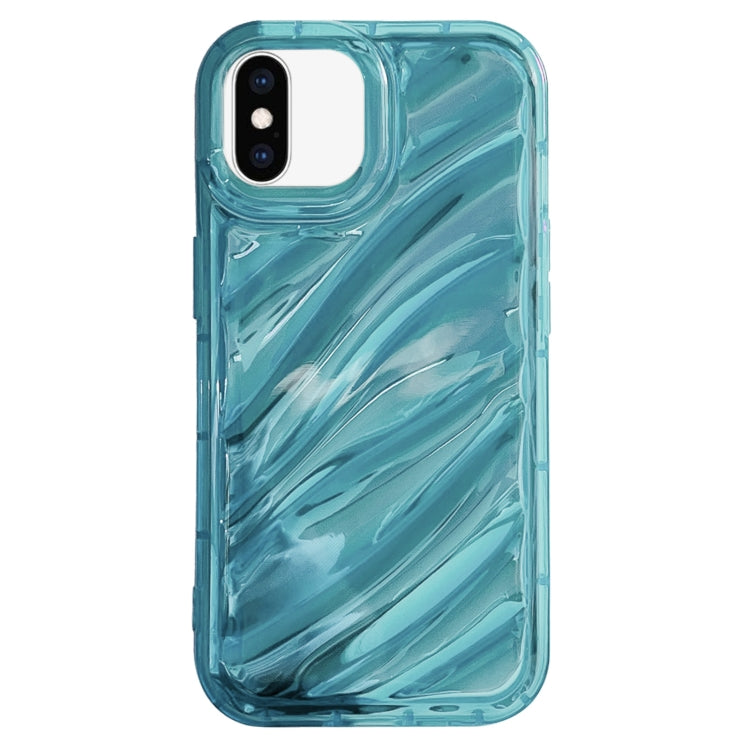 جراب هاتف TPU بموجات الترتر بالليزر، مناسب لآيفون 11، وآيفون 11 برو، وآيفون X / XS، وآيفون XR، وآيفون XS Max، وآيفون 8 بلس / 7 بلس