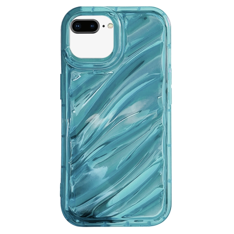 جراب هاتف TPU بموجات الترتر بالليزر، مناسب لآيفون 11، وآيفون 11 برو، وآيفون X / XS، وآيفون XR، وآيفون XS Max، وآيفون 8 بلس / 7 بلس
