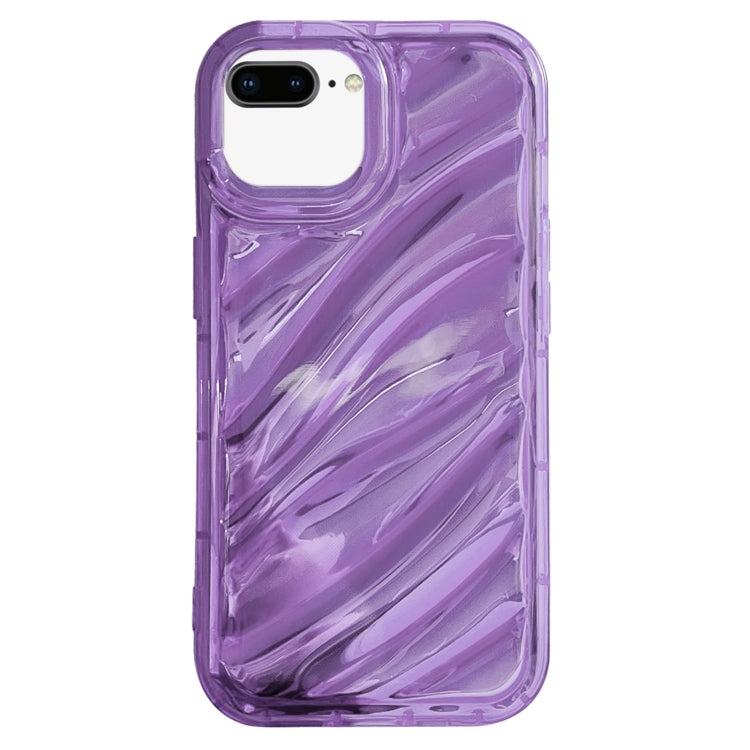 جراب هاتف TPU بموجات الترتر بالليزر، مناسب لآيفون 11، وآيفون 11 برو، وآيفون X / XS، وآيفون XR، وآيفون XS Max، وآيفون 8 بلس / 7 بلس