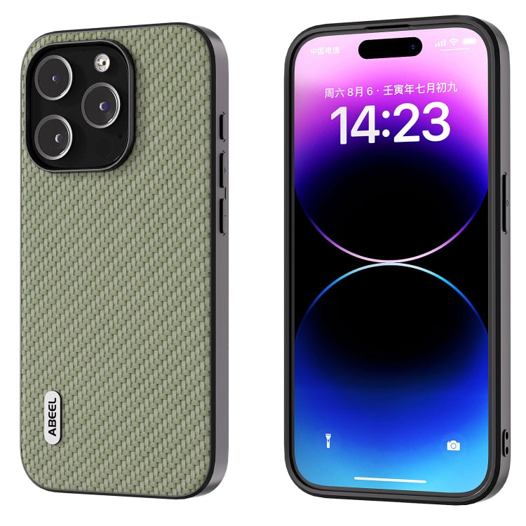 ABEEL Carbon Fiber Texture Protective Phone Case, For iPhone 15 Pro Max, For iPhone 15 Pro, For iPhone 14 Pro, For iPhone 15 Plus, For iPhone 15, For iPhone 14 Pro Max