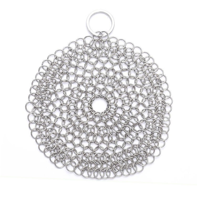 Stainless Steel Round Iron Cleaner Pot Brush Scrubber Home Cookware Kitchen Cleaning Tool