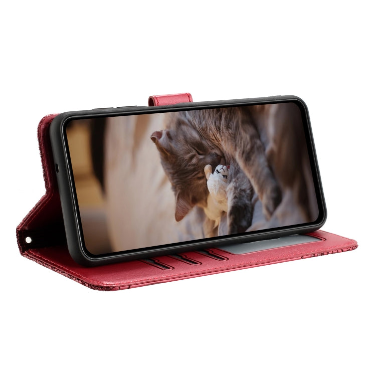 Cat Embossing Pattern Leather Phone Case with Lanyard, For iPhone 12 mini, For iPhone 11 Pro Max, For iPhone 11, For iPhone 11 Pro