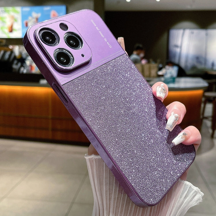 جراب هاتف مقاوم للصدمات بمسحوق لامع معدني، لهاتف iPhone 12 Pro، وiPhone 11 Pro Max، وiPhone 11