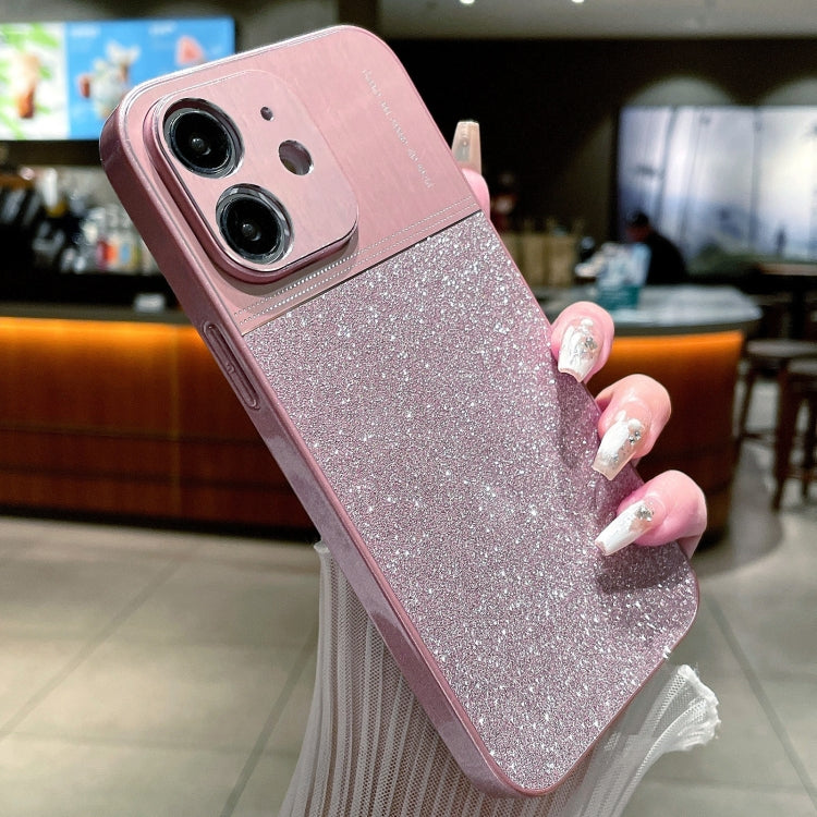 جراب هاتف مقاوم للصدمات بمسحوق لامع معدني، لهاتف iPhone 12 Pro، وiPhone 11 Pro Max، وiPhone 11