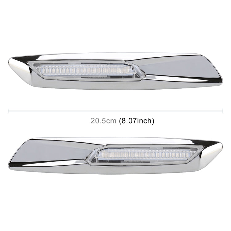 2 PCS Car Fender Light LED Leaf Board Side DC12V / 1.7W for BMW, Yellow Light, A, C, D, F