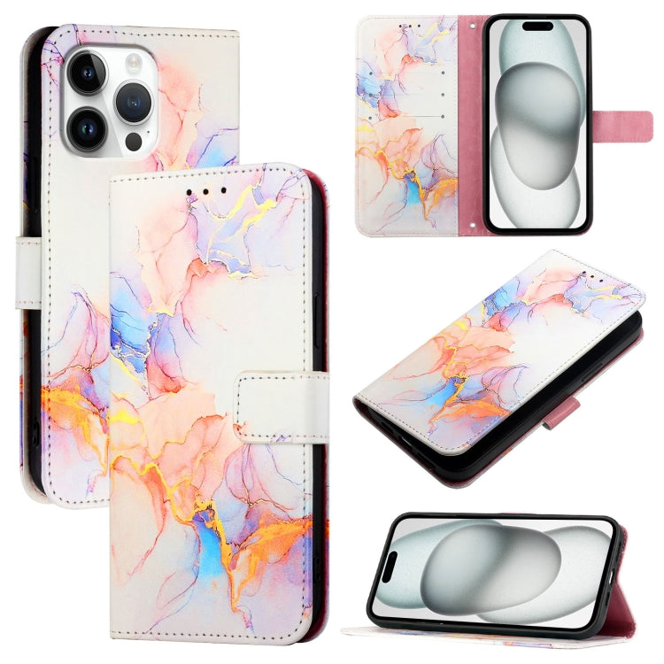 PT003 Marble Pattern Flip Leather Phone Case, For iPhone 16 Pro Max, For iPhone 16 Pro, For iPhone 16 Plus, For iPhone 16