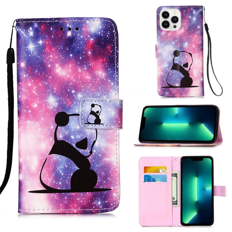 Colored Drawing Pattern Plain Weave Leather Phone Case