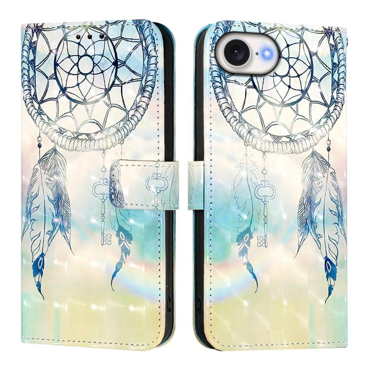 3D Painting Horizontal Flip Leather Phone Case