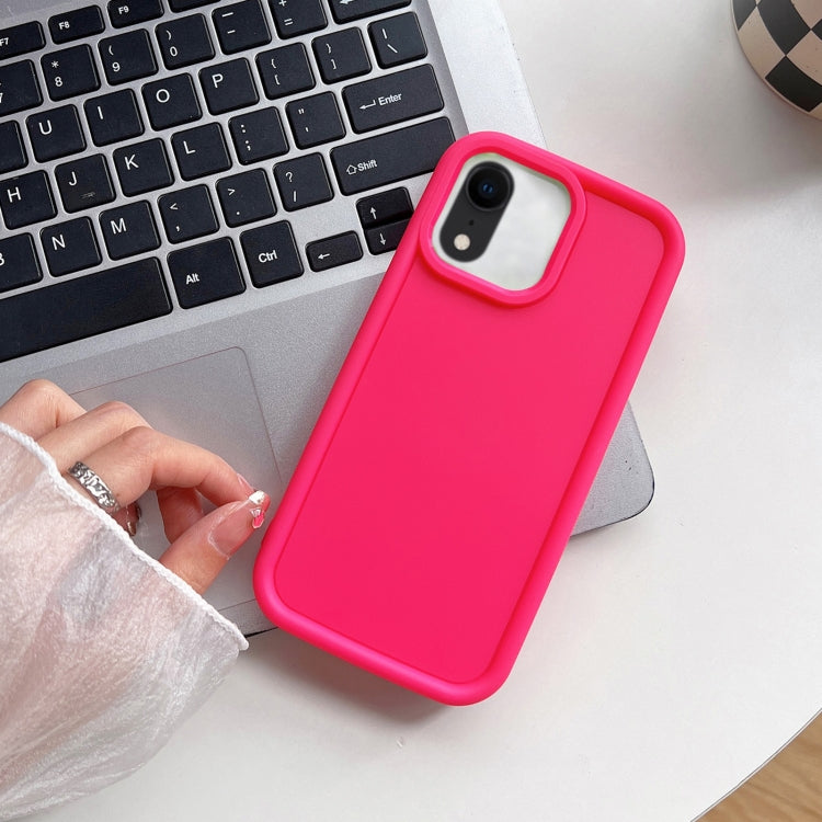 جراب هاتف TPU مقاوم للصدمات بإطار غير لامع، مناسب لأجهزة iPhone X / XS، iPhone XR، iPhone XS Max، iPhone 8 Plus / 7 Plus