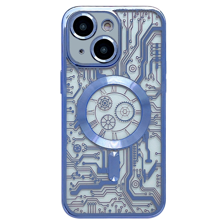 Electroplated Circuit Board Pattern MagSafe Phone Case, For iPhone 14 Plus, For iPhone 14, For iPhone 14 Pro, For iPhone 14 Pro Max, For iPhone 13 Pro Max, For iPhone 13 Pro