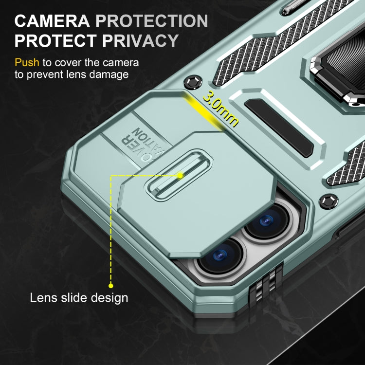 Armor PC + TPU Camera Shield Phone Case, For iPhone 16, For iPhone 15 Pro Max, For iPhone 15 Pro, For iPhone 15 Plus, For iPhone 15
