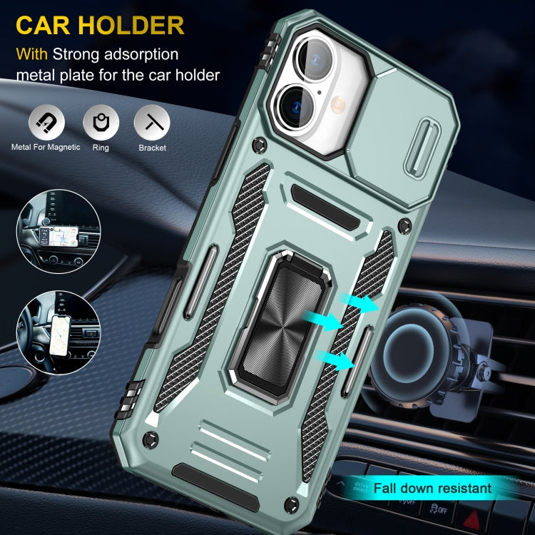 Armor PC + TPU Camera Shield Phone Case, For iPhone 16, For iPhone 15 Pro Max, For iPhone 15 Pro, For iPhone 15 Plus, For iPhone 15
