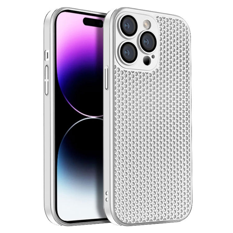 جراب هاتف كمبيوتر شخصي مشع على شكل قرص العسل، مناسب لأجهزة iPhone 14 Plus وiPhone 14 وiPhone 14 Pro وiPhone 14 Pro Max وiPhone 13 Pro Max وiPhone 13 Pro
