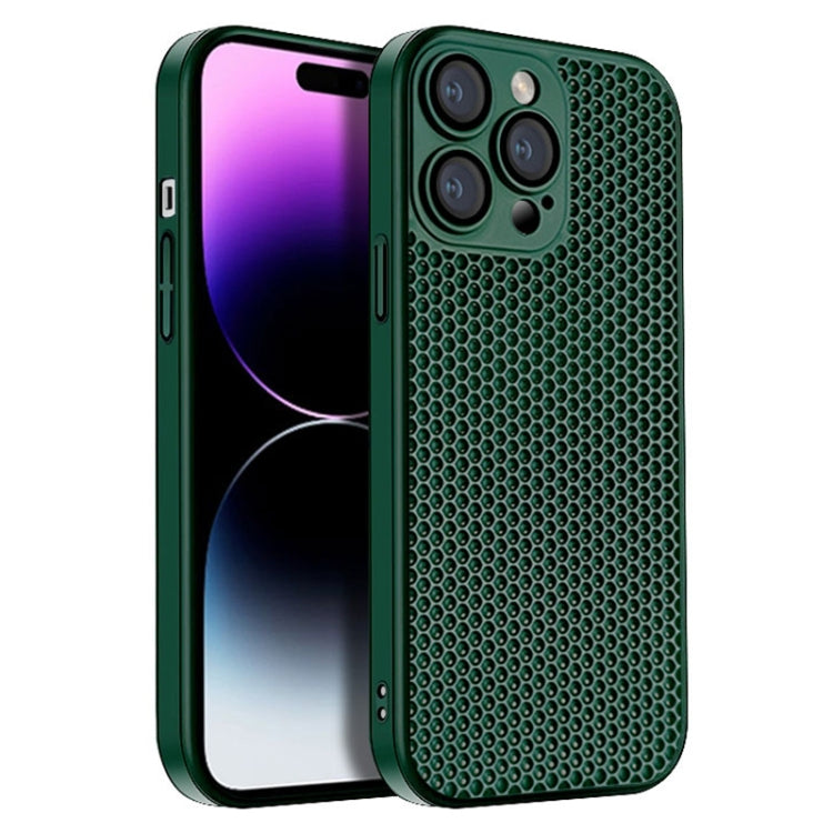 جراب هاتف كمبيوتر شخصي مشع على شكل قرص العسل، مناسب لأجهزة iPhone 14 Plus وiPhone 14 وiPhone 14 Pro وiPhone 14 Pro Max وiPhone 13 Pro Max وiPhone 13 Pro
