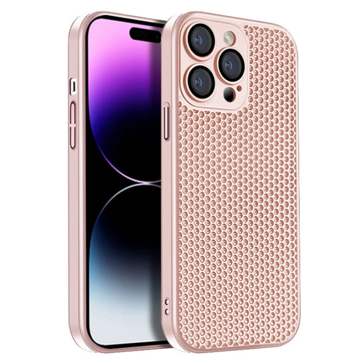 جراب هاتف كمبيوتر شخصي مشع على شكل قرص العسل، مناسب لأجهزة iPhone 14 Plus وiPhone 14 وiPhone 14 Pro وiPhone 14 Pro Max وiPhone 13 Pro Max وiPhone 13 Pro