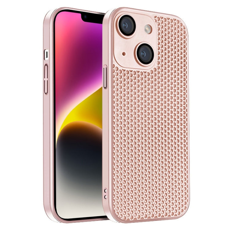 جراب هاتف كمبيوتر شخصي مشع على شكل قرص العسل، مناسب لأجهزة iPhone 14 Plus وiPhone 14 وiPhone 14 Pro وiPhone 14 Pro Max وiPhone 13 Pro Max وiPhone 13 Pro