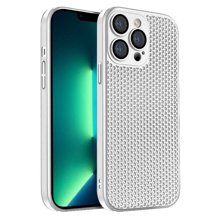 جراب هاتف كمبيوتر شخصي مشع على شكل قرص العسل، مناسب لأجهزة iPhone 14 Plus وiPhone 14 وiPhone 14 Pro وiPhone 14 Pro Max وiPhone 13 Pro Max وiPhone 13 Pro