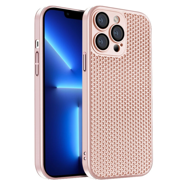 جراب هاتف كمبيوتر شخصي مشع على شكل قرص العسل، مناسب لأجهزة iPhone 14 Plus وiPhone 14 وiPhone 14 Pro وiPhone 14 Pro Max وiPhone 13 Pro Max وiPhone 13 Pro