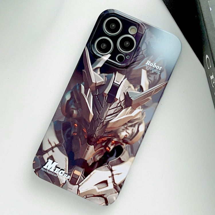 جراب هاتف PC بفتحة دقيقة بنمط مرسوم، لهاتف iPhone 14 Pro