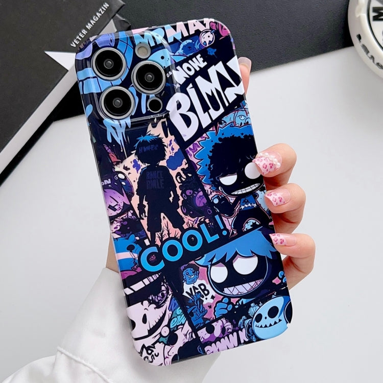 جراب هاتف PC بفتحة دقيقة بنمط مرسوم، مناسب لهاتف iPhone 11 Pro Max