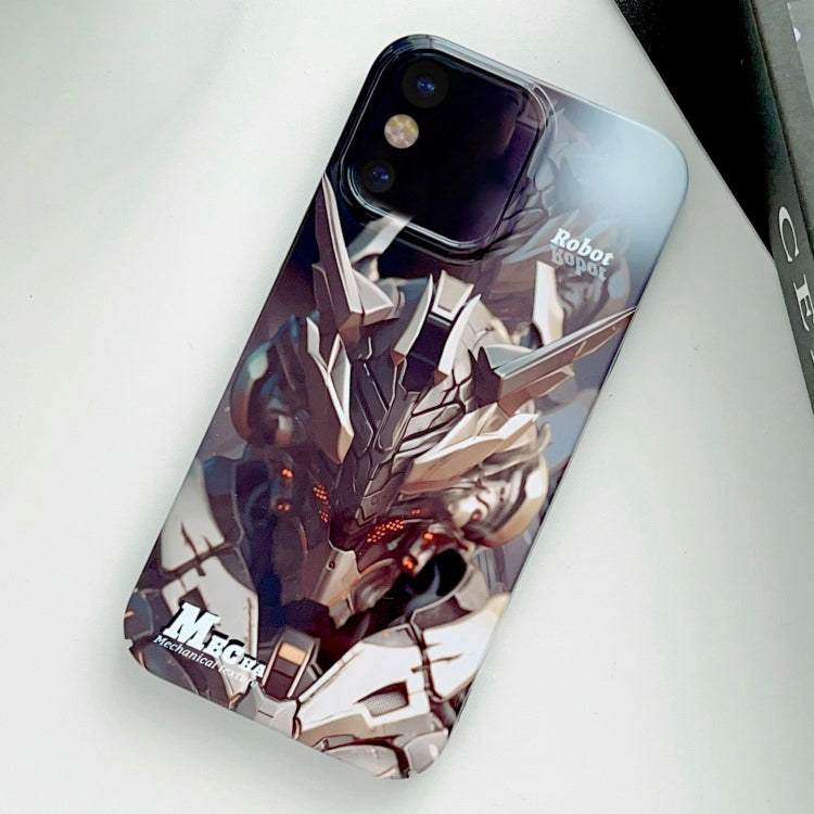جراب هاتف PC بفتحة دقيقة بنمط مرسوم، لهاتف iPhone X / XS