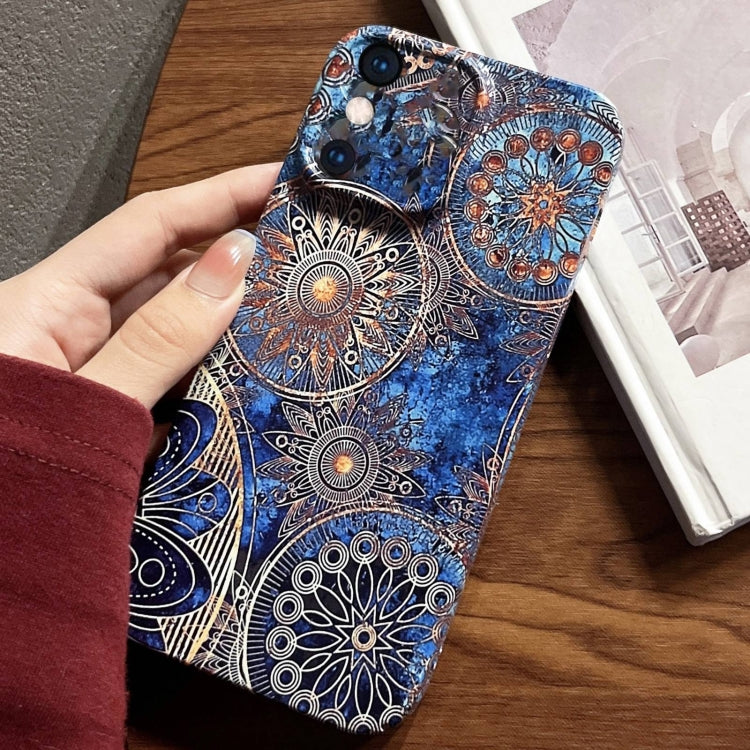 جراب هاتف PC بفتحات دقيقة بنمط مرسوم، لهاتف iPhone XS Max