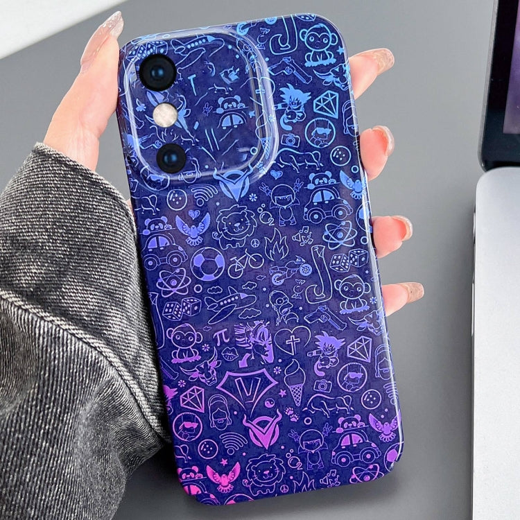 جراب هاتف PC بفتحات دقيقة بنمط مرسوم، لهاتف iPhone XS Max