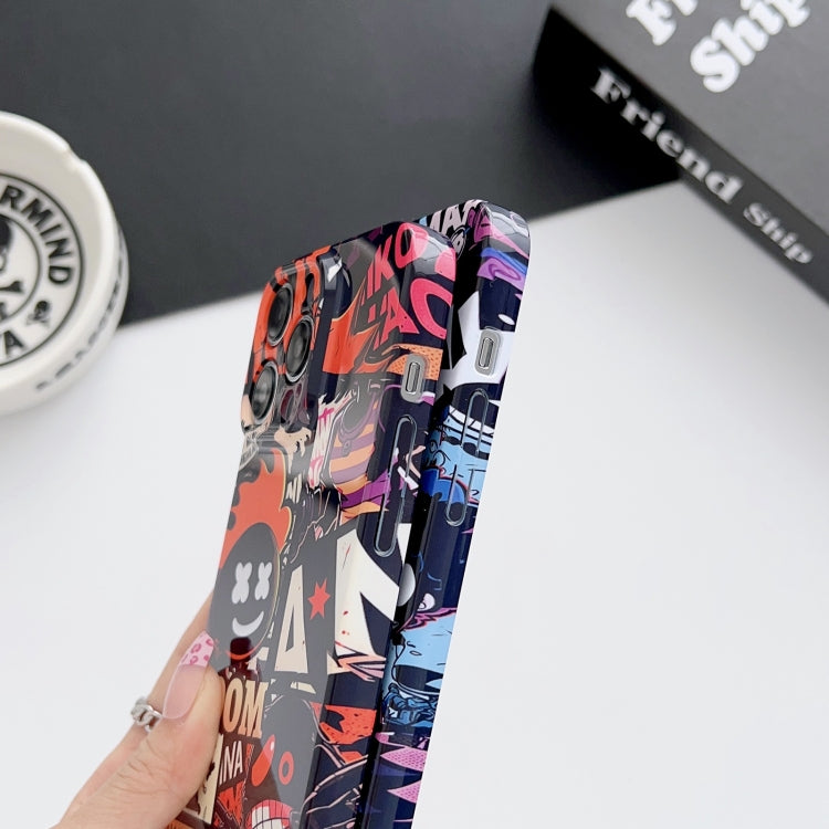 جراب هاتف PC بفتحات دقيقة بنمط مرسوم، لهاتف iPhone XS Max