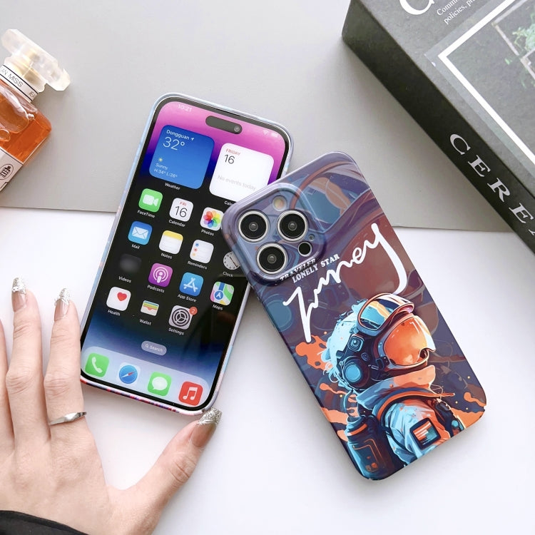 جراب هاتف PC بفتحة دقيقة بنمط مرسوم، لهاتف iPhone X / XS
