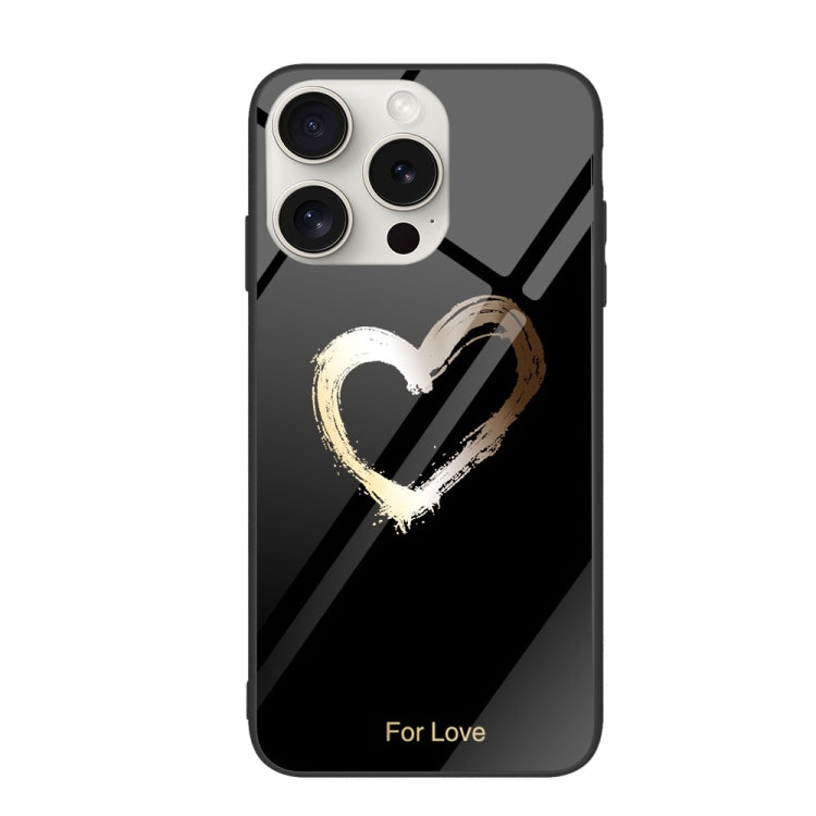 Colorful Painted Glass Phone Case, For iPhone 16 Pro Max, For iPhone 16 Pro, For iPhone 16 Plus