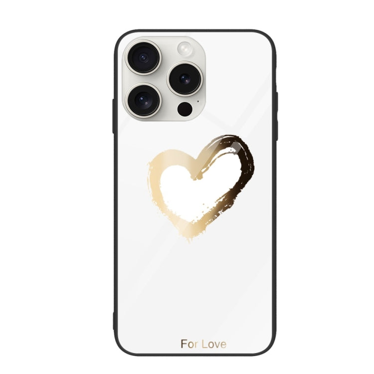Colorful Painted Glass Phone Case, For iPhone 16 Pro Max, For iPhone 16 Pro, For iPhone 16 Plus