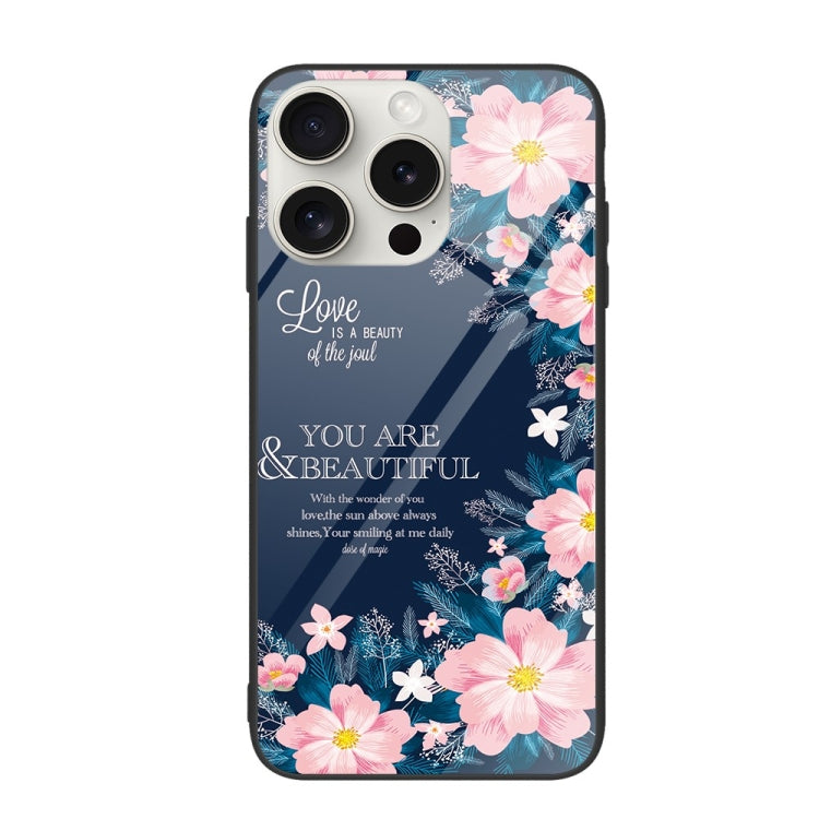 Colorful Painted Glass Phone Case, For iPhone 16 Pro Max, For iPhone 16 Pro, For iPhone 16 Plus