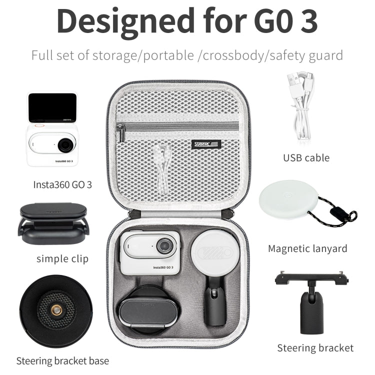 حافظة تخزين محمولة من البولي يوريثان من STARTRC، لكاميرا Insta360 GO 3 / GO 3S
