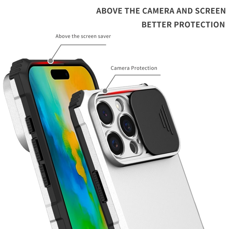 جراب هاتف بحامل مجسم وغطاء كاميرا منزلق، مناسب لأجهزة iPhone 16 Pro Max وiPhone 16 Pro وiPhone 16 Plus وiPhone 16 وiPhone 15 Pro Max وiPhone 15 Pro