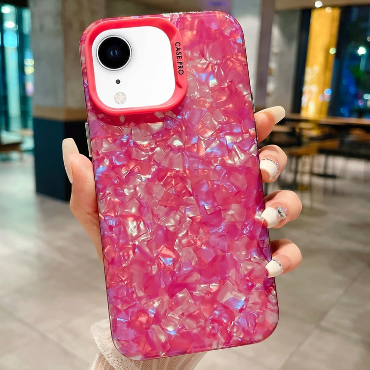 جراب هاتف IMD Shell Texture TPU + Acrylic، لهاتف iPhone XR وiPhone XS Max