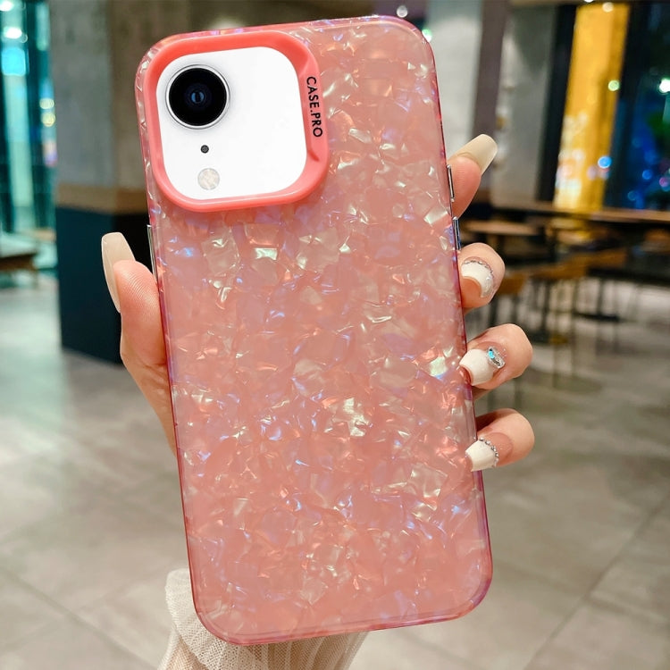 جراب هاتف IMD Shell Texture TPU + Acrylic، لهاتف iPhone XR وiPhone XS Max