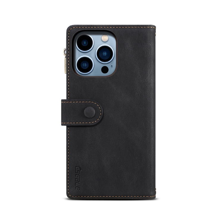 ESEBLE Retro Frosted RFID Flip Leather Phone Case, For iPhone 15 Pro, For iPhone 15 Plus, For iPhone 15