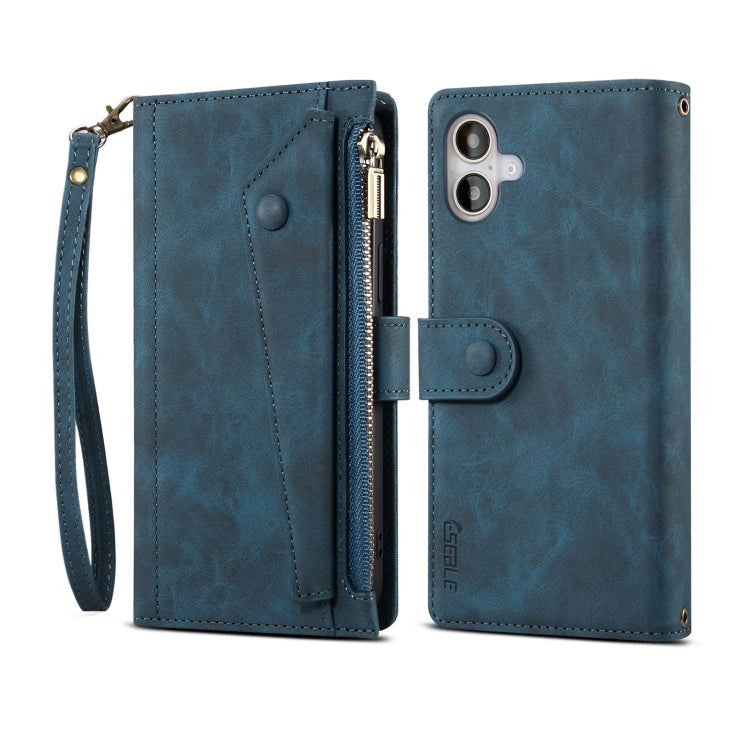 ESEBLE Retro Frosted RFID Flip Leather Phone Case, For iPhone 16e, For iPhone 16 Pro Max, For iPhone 16 Pro, For iPhone 16 Plus, For iPhone 16, For iPhone 15 Pro Max, For iPhone 15 Pro, For iPhone 15 Plus, For iPhone 15